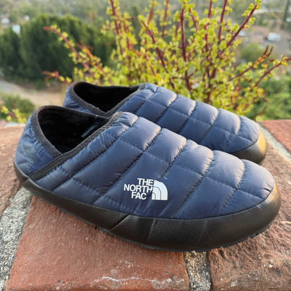 The North Face ThermoBall Traction V Mule Navy Black Size 8 Gorpcore Slipper